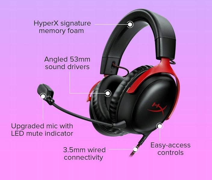Słuchawki nauszne HyperX Cloud III zdjęcie 6