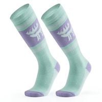 Skarpetki narciarskie rozmiar 43-48 L/XL - fioletowo-zielone