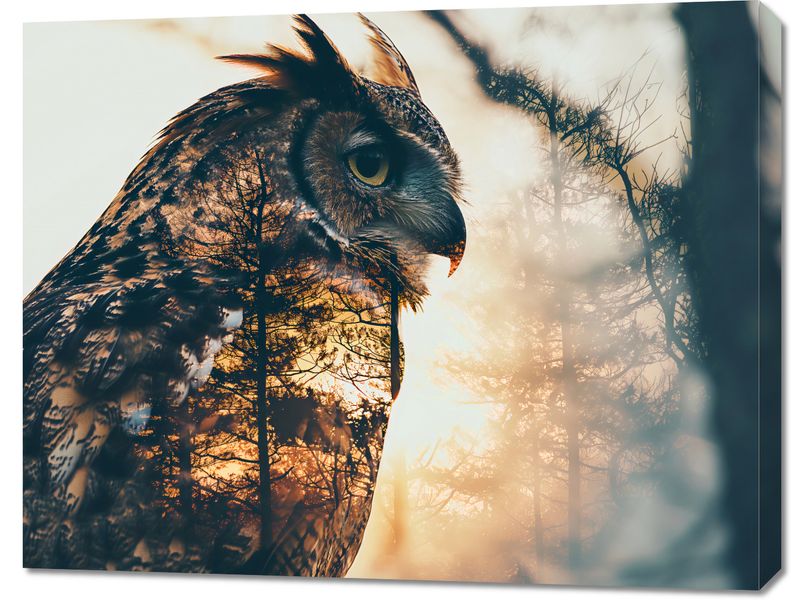 Obraz 90x70cm Sowi Duch zdjęcie 1