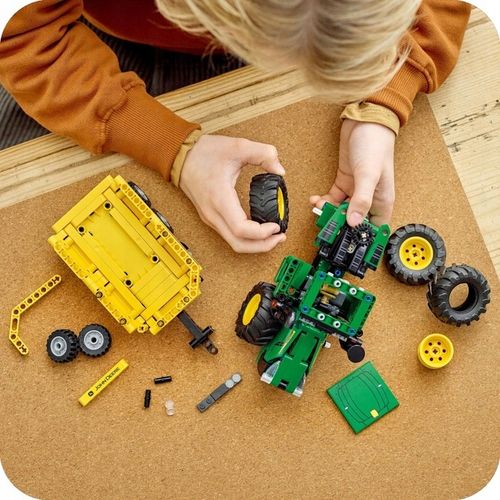 ZESTAW KLOCKÓW LEGO TECHNIC CIĄGNIK Z WYWROTKĄ PRZYCZEPKĄ TRAKTOR JOHN DEER na Arena.pl