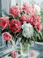 Malowanie po numerach – Kwiaty z ogródka - 30x40 rama