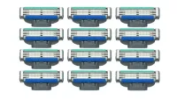 12 Nożyków do GILLETTE MACH 3 TURBO OSTRZA WKŁADY