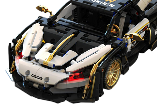 Zestaw Klocków Auto Sportowe Biało/Czarne 1242El. na Arena.pl