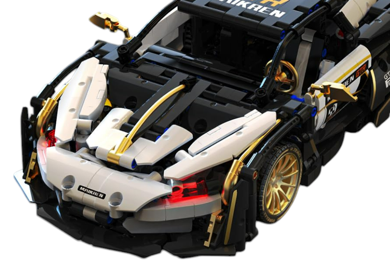 Zestaw Klocków Auto Sportowe Biało/Czarne 1242El. zdjęcie 7