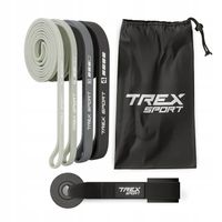 Zestaw 4 gumy do ćwiczeń power band mocna guma fitness 2-41 kg Trex Sport