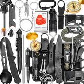 XXL WOJSKOWY SURVIVALOWY ZESTAW PRZEŻYCIA PRZETRWANIA KIT NARZĘDZI