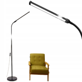 Lampa Podłogowa LED z 360° Regulacją do Czytania i Pracy
