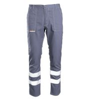 Spodnie do pasa odblask CLASSIC stalowy 50