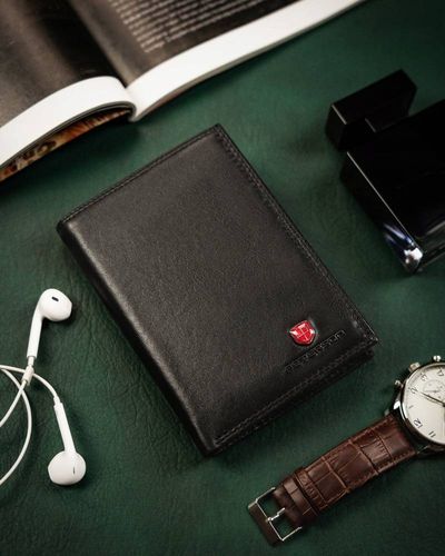męski portfel ze skóry naturalnej - peterson na Arena.pl