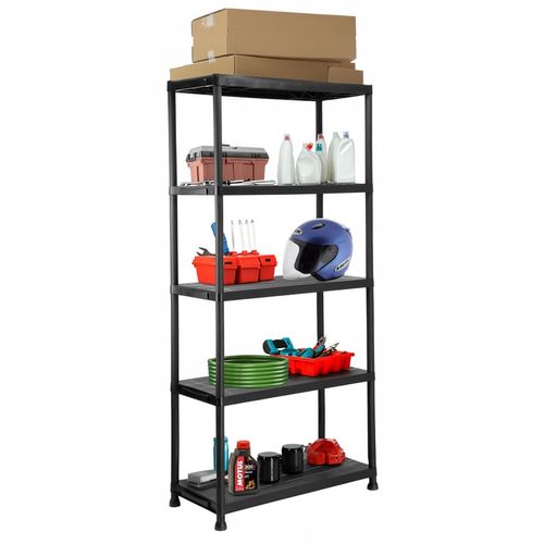REGAŁ MAGAZYNOWY PLASTIKOWY DO GARAŻU PIWNICY SPIŻARNI MOCNY 5 PÓŁEK na Arena.pl
