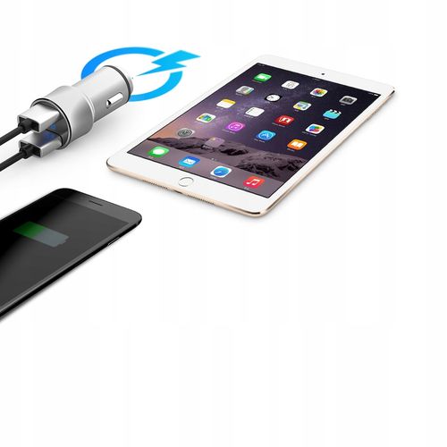 ROCK Ładowarka Samochodowa 2x USB 3,4A KABEL MICRO na Arena.pl