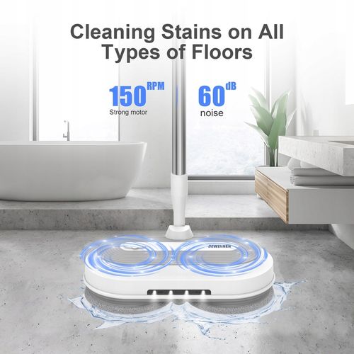 Akumulatorowy mop elektryczny 450ml Zestaw mopów obrotowych Myjka do okien na Arena.pl