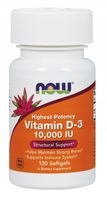 NOW FOODS USA VITAMIN D3 10000 120K WITAMINA D-3