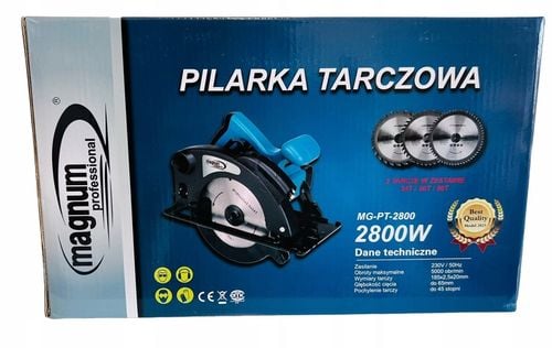 PILARKA TARCZOWA RĘCZNA Z LASEREM PIŁA PRZECINARKA + 3 TARCZE MOCNA na Arena.pl
