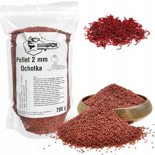 PELLET ZANĘTOWY 2 mm MARGROM 700g OCHOTKA na Arena.pl