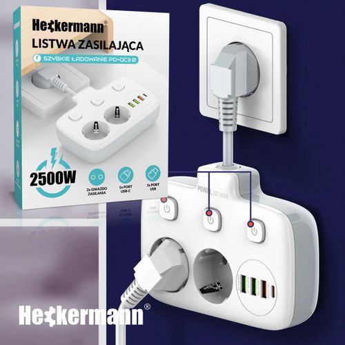 Listwa Zasilająca Heckermann Se2435 na Arena.pl