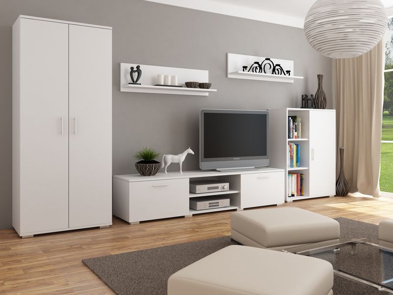 MEBLOŚCIANKA CALIFORNIA BIAŁA zdjęcie 1