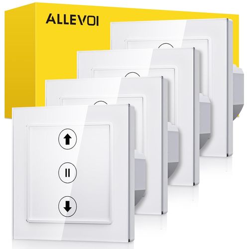 Przełącznik rolet Wi-Fi ALLEVOI smart timer LED Alexa Google 80x80mm na Arena.pl