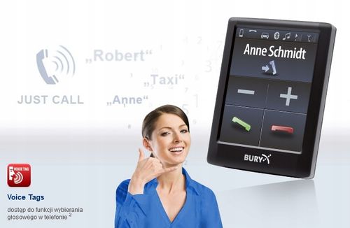 Bury CC9056 - samochodowy zestaw głośnomówiący LCD ISO Bluetooth do radia na Arena.pl