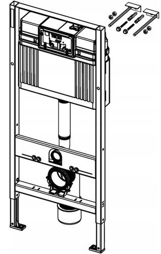 STELAŻ PODTYNKOWY DO WC TOALETY ZE SPŁUCZKĄ TECE BASE 112CM WSPORNIKI na Arena.pl