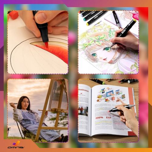 Markery alkoholowe flamastry mazaki pisaki dwustronne touch podstawka 168 na Arena.pl