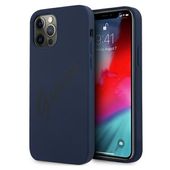 Etui Guess do iPhone 12, iPhone 12 Pro, Niebieski