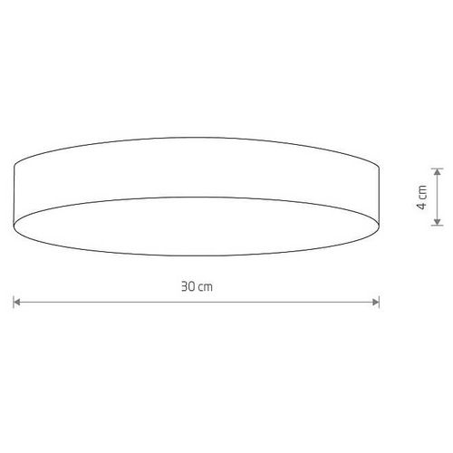 Okrągły natynkowy plafon Lid Round 10410 Nowodvorski LED 50W 3000K czarny na Arena.pl