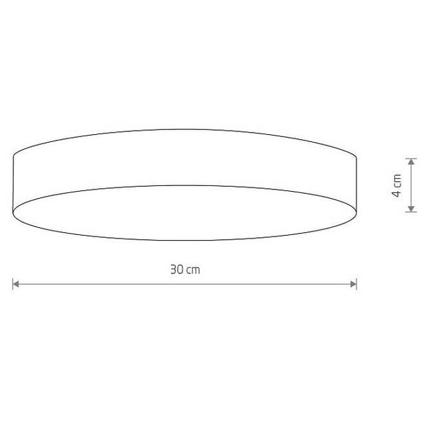 Okrągły natynkowy plafon Lid Round 10410 Nowodvorski LED 50W 3000K czarny zdjęcie 3