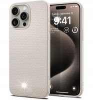 Etui do iPhone 16 Pro, Spigen Liquid Air Natural Titanium, stylowe ochronne