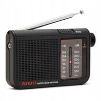 RADIO KIESZONKOWE AM FM BLUETOOTH MP3 Z ANTENĄ TELESKOPOWĄ AIWA RS-55/BK