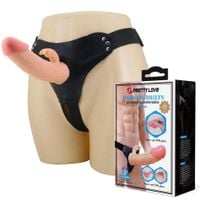 pretty love - mavis flesh, universal strap-on harness, dildo 7.4'' tpr