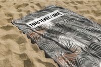 RĘCZNIK Listki z twoim dowolnym tekstem 200x70cm 039K