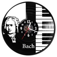 Zegar ścienny z płyty winylowej Jan Sebastian Bach 1122.14