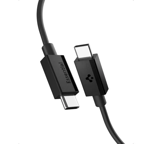 kabel spigen eb6010cc usb-c 60w 100 cm - czarny na Arena.pl