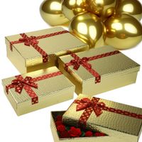 KPL 3 PUDEŁKA PREZENTOWE NA PREZENT URODZINOWY ŚWIĄTECZNY RÓŻNE ROZMIARY