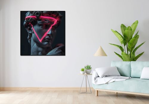 Plakat 100x100cm Neonowy Renesans na Arena.pl