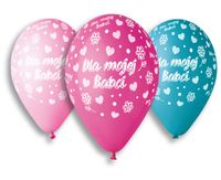 balon 5szt BABCIA 33cm gs120