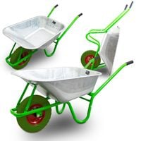 18784 MOCNA TACZKA OCYNKOWANA Z JEDNYM KOŁEM PU PEŁNYM STELAŻ STALOWY