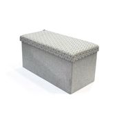 Pufa Intesi Velse light grey print black składana