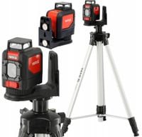 LASER SAMOPOZIOMUJĄCY ZIELONY LINIOWY 360° YATO STATYW 1.5M OKULARY TARCZA