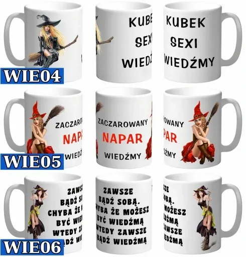 KUBEK WIEDŹMY ZOŁZY ŚMIESZNY TEKST ŻART DO BIURA zdjęcie 5