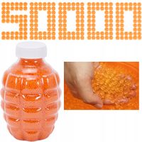 KULKI DO PISTOLETU KARABINU ŻELOWE WODNE ORBIZ ORBEEZ 7-8mm 50000 POMARAŃCZ