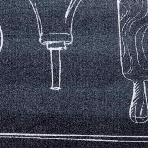 Mata kuchennna Przestrzeń szefa kuchni 45 x 150 cm Aksamit na Arena.pl