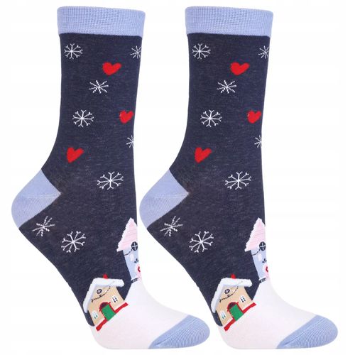 Skarpetki Świąteczne Bawełniane 2-PARY SKARPETY NA PREZENT MORAJ 38-41 na Arena.pl