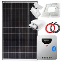 ZESTAW SOLARNY MONOKRYSTALICZNY KAMPER 140W 12V REGULATOR MPPT