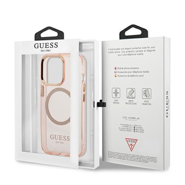 Etui Guess do iPhone 13 Pro Max, Różowy, MagSafe zdjęcie 8