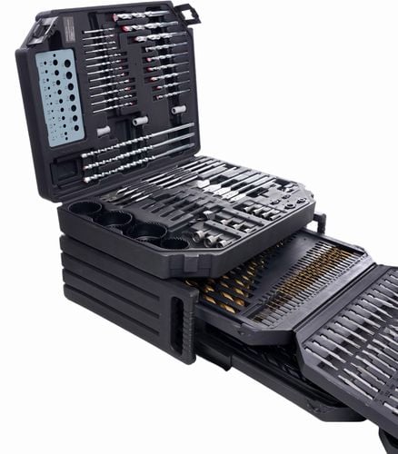 Komplet otwornic, dłut, bitów - 300el. KD998 na Arena.pl