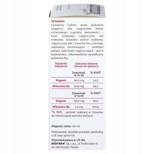 Magnefar B6 Junior płyn 120 ml na Arena.pl