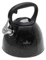 CZAJNIK Stalowy Marmurkowy 3l KROPKI Z Gwizdkiem INDUKCJA Gaz 6635