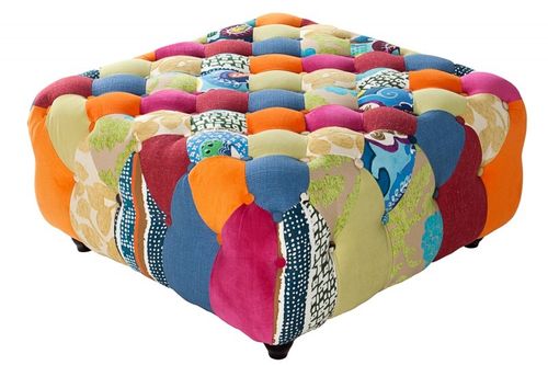 Pufa CHESTERFIELD patchwork na Arena.pl